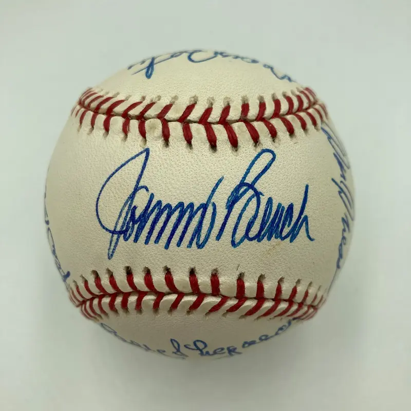 1976 Cincinnati Reds World Series Champs Team Signed Baseball Beckett COA