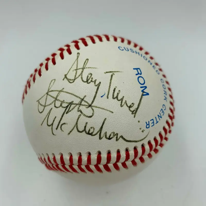 Stephanie McMahon Stay Tuned Signed Autographed Baseball WWE Wrestling JSA COA