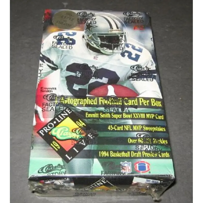 1994 Classic Pro Line Live Football Box