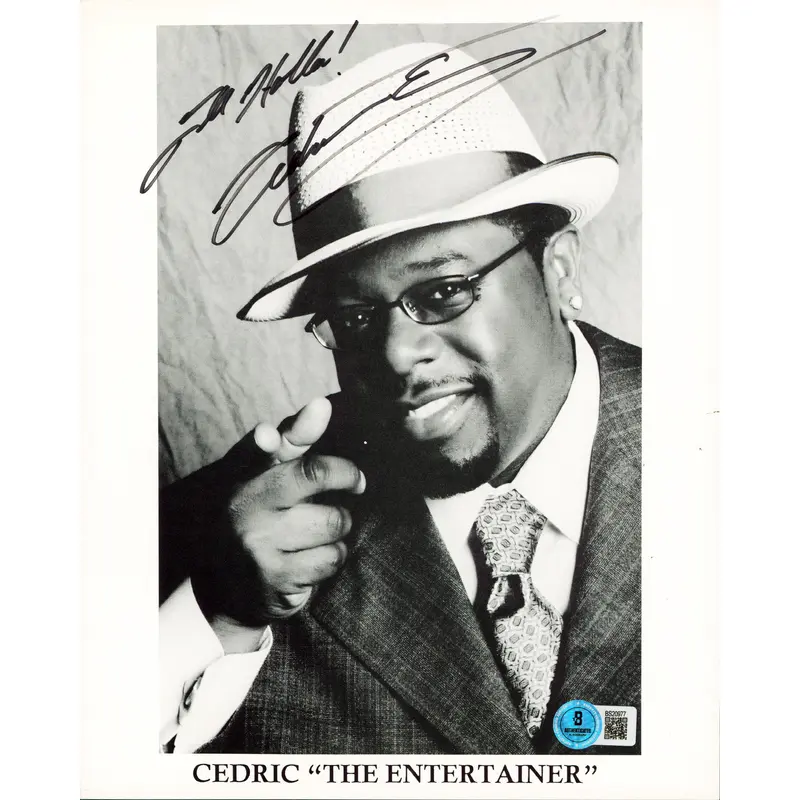 Cedric The Entertainer Comedian "Holla" Authentic Signed 8x10 Photo BAS #BS20977