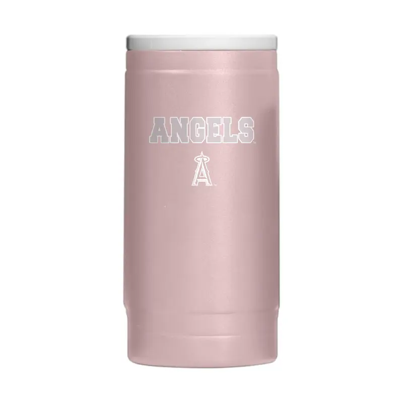 LA Angels Stencil Powder Coat Slim Can Coolie