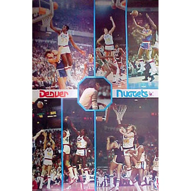 Denver Nuggets "77 Glory" Denver Nuggets Vintage Original Poster - Bi-Rite 1977