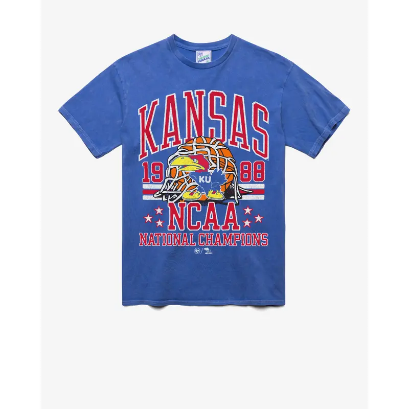 KANSAS JAYHAWKS H-CHAMPS LOCKER '47 VINTAGE TUBULAR TEE