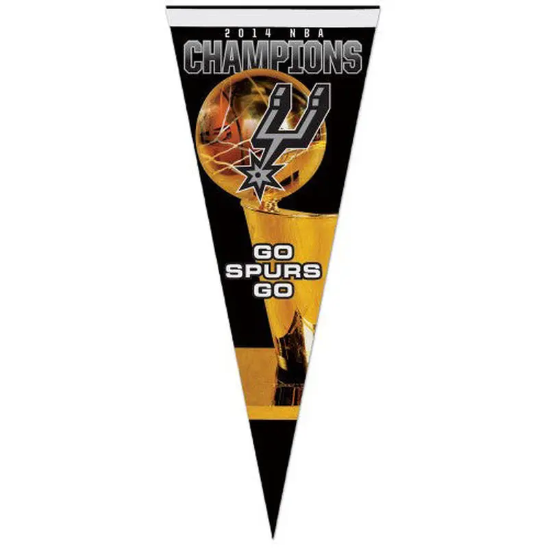 San Antonio Spurs 2014 NBA Champions Commemorative Premium Felt Pennant