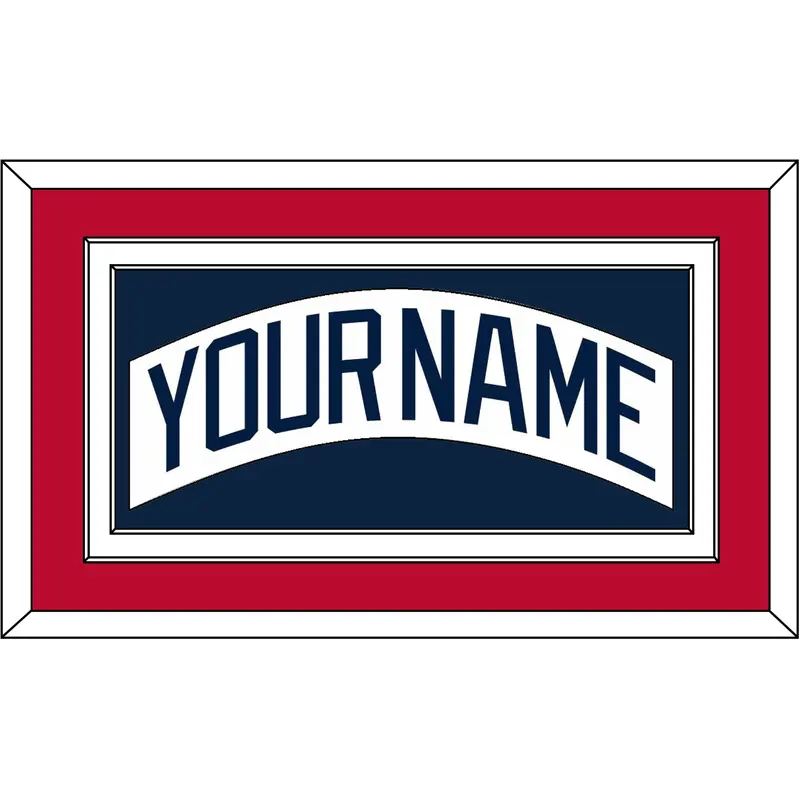 Atlanta Nameplate - Home White (1987-2004) - Double Mat 4