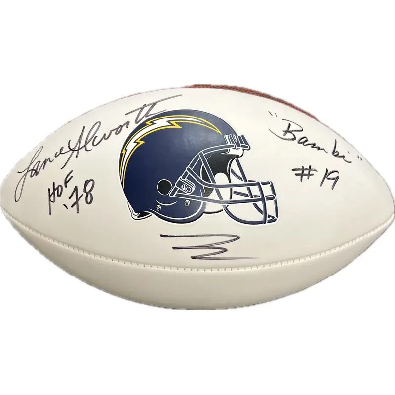Lance Alworth Signed Football PSA/DNA Los Angeles Chargers Autographed