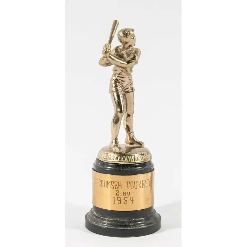 Bill Russell 1954 "Tecumseh Tourney" Trophy Basketball Trophy W/COA