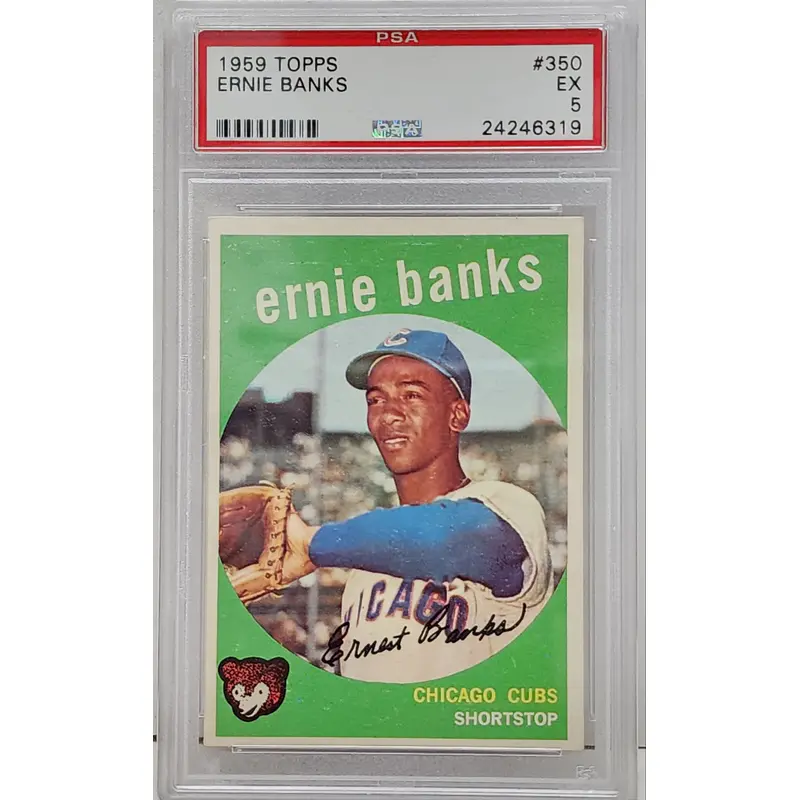 Ernie Banks 1959 Topps #350 PSA 5 Ex