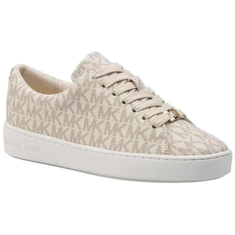 MICHAEL KORS WOMEN TENNIS SHOE KEATON LACE UP VANILLA, 43R5KTFP1B VA