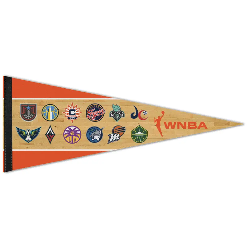 WNBA Women's Basketball Official 12-Team-Logos Premium Felt Pennant - Wincraft Inc.