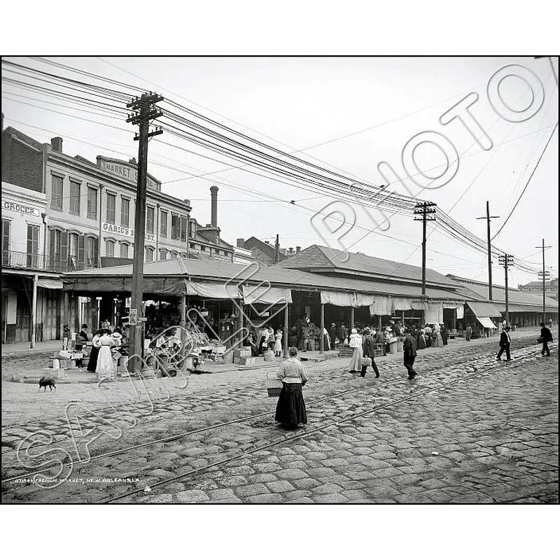 1910 French Market New Orleans Louisiana 8X10 Photo - 2499
