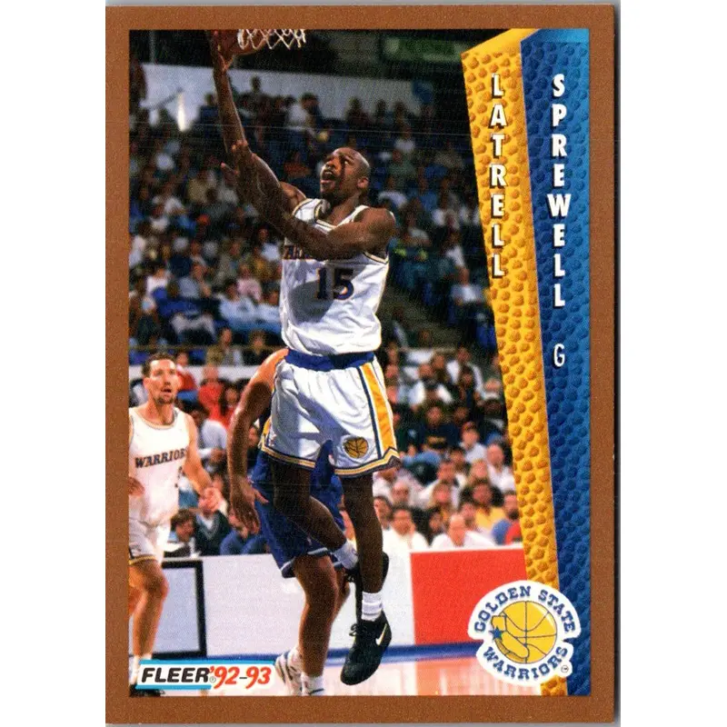 1992 Fleer Latrell Sprewell #343 Rookie