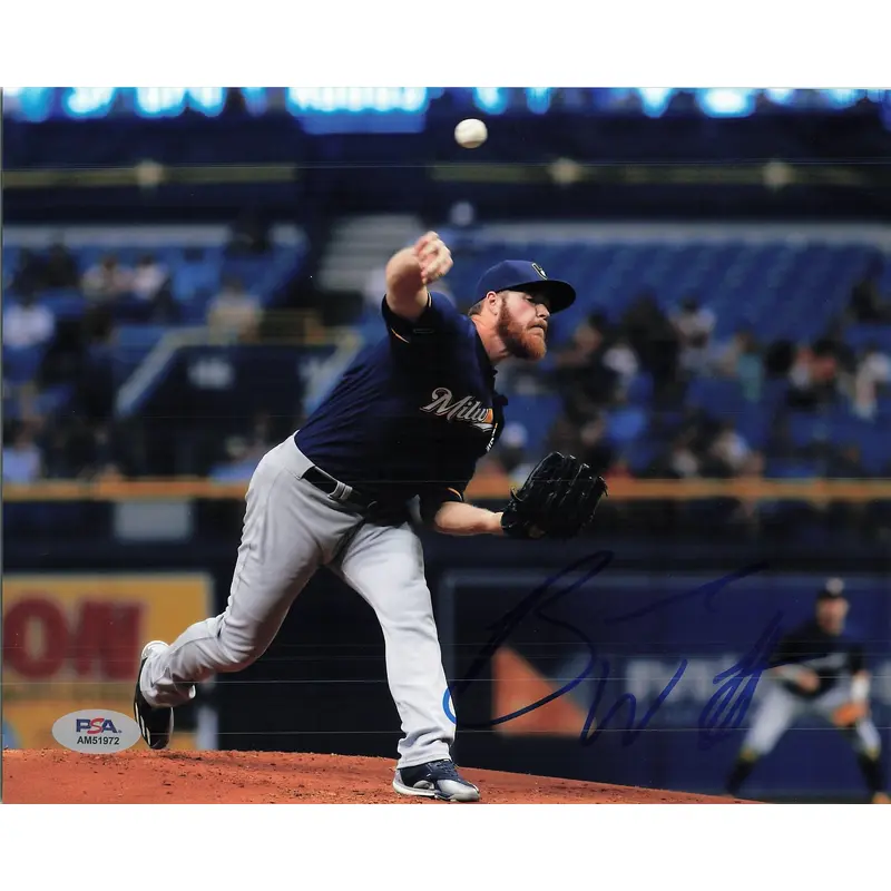 BRANDON WOODRUFF signed 8x10 photo PSA/DNA Milwaukee Brewers Autographed
