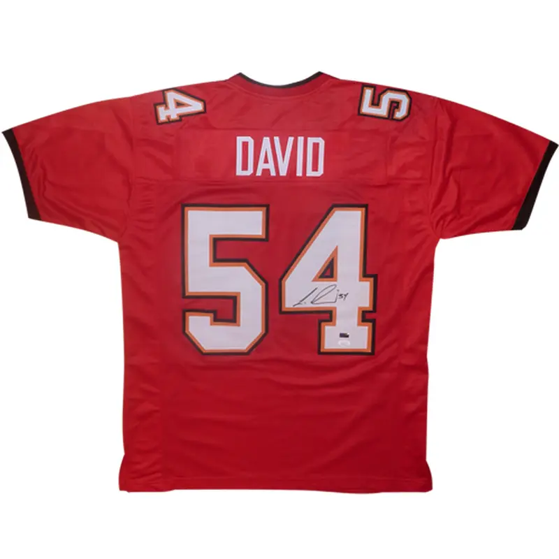 Lavonte David Autographed Tampa Bay (Red #54) Custom Jersey - JSA