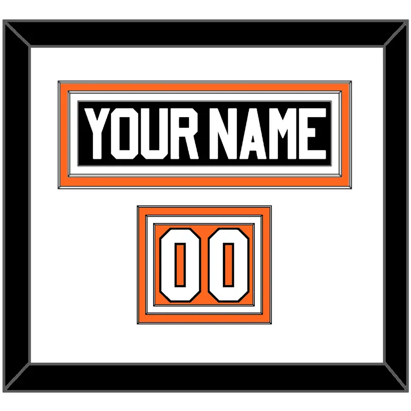 Philadelphia Nameplate & Number (Shoulder) - Road White (2010-2017) - Triple Mat 2