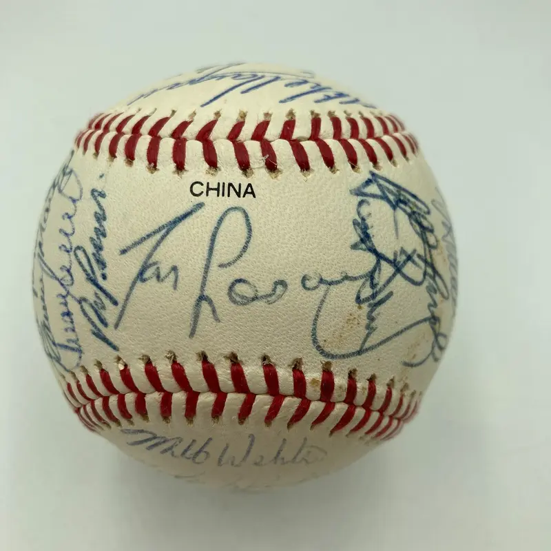 1991 Los Angeles Dodgers Team Signed Baseball Gary Carter Eddie Murray Beckett