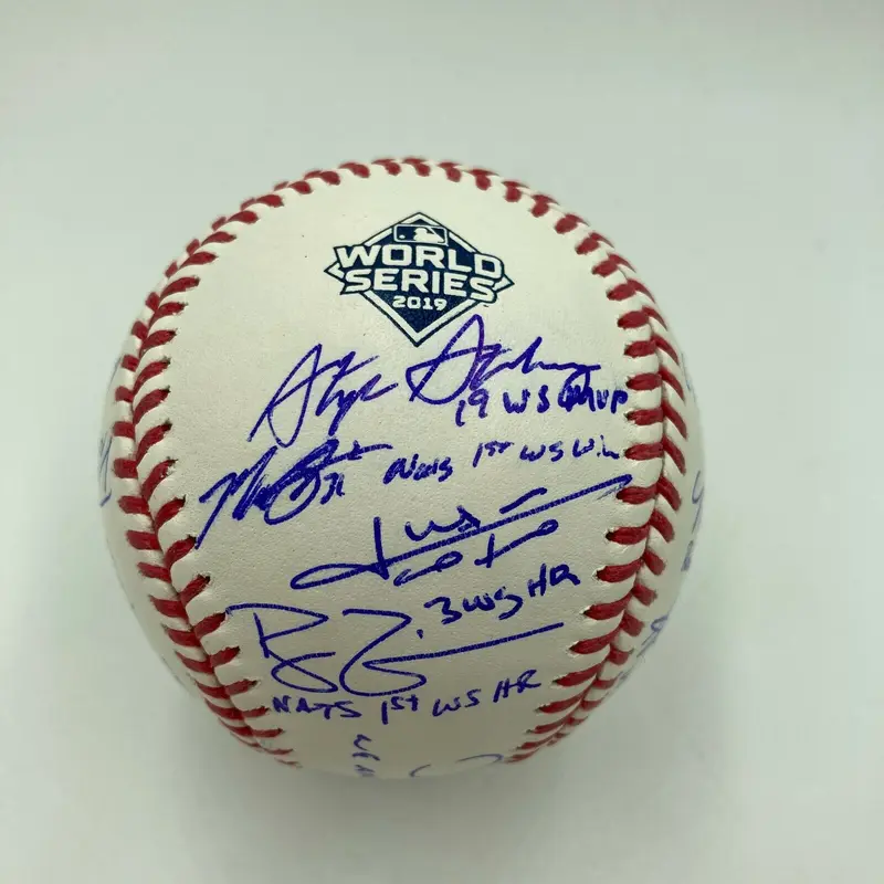 2019 Washington Nationals World Series Champs Team Signed Baseball Fanatics Holo