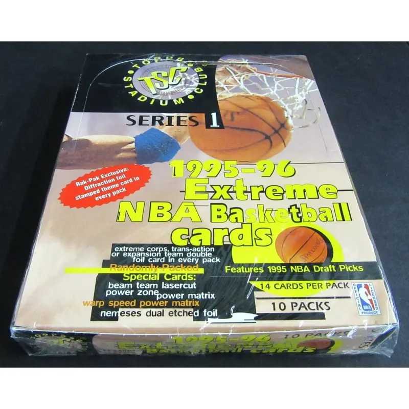1995/96 Topps Stadium Club Basketball Series 1 Rack Box