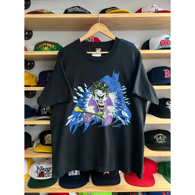 Vintage 1989 DC Comics Batman Joker Tee Size XL