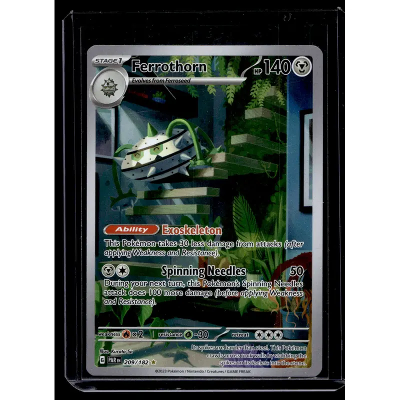 2023 Pokemon - Scarlet & Violet - Paradox Rift - Illustration Rare - Ferrothorn #209