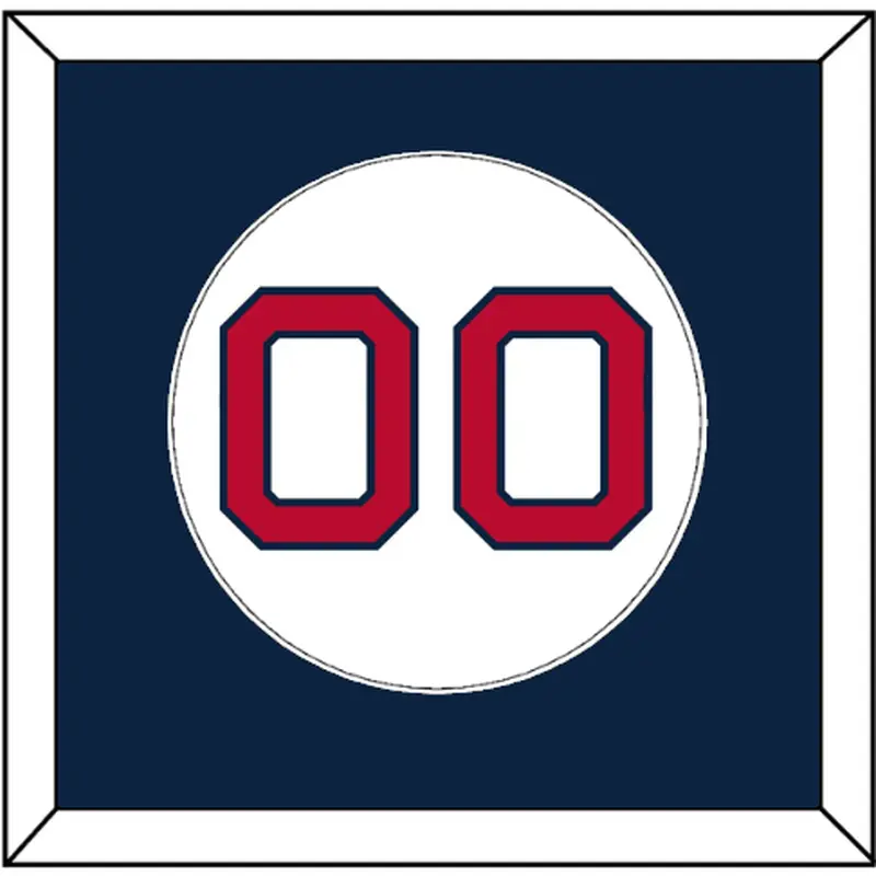 Boston Number - Home White - Single Mat 2