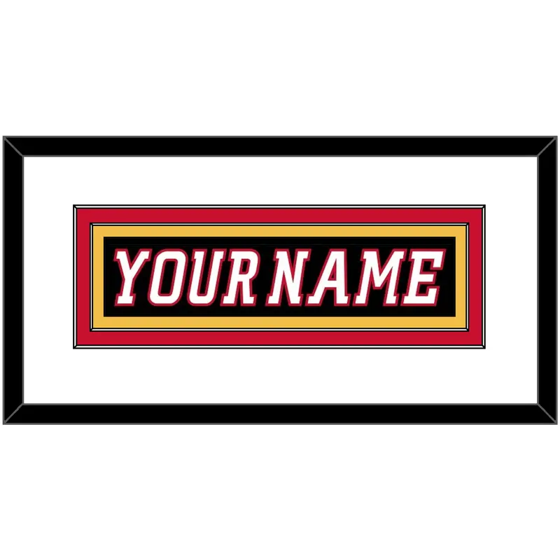Calgary Nameplate - Alternate Black - Double Mat 1