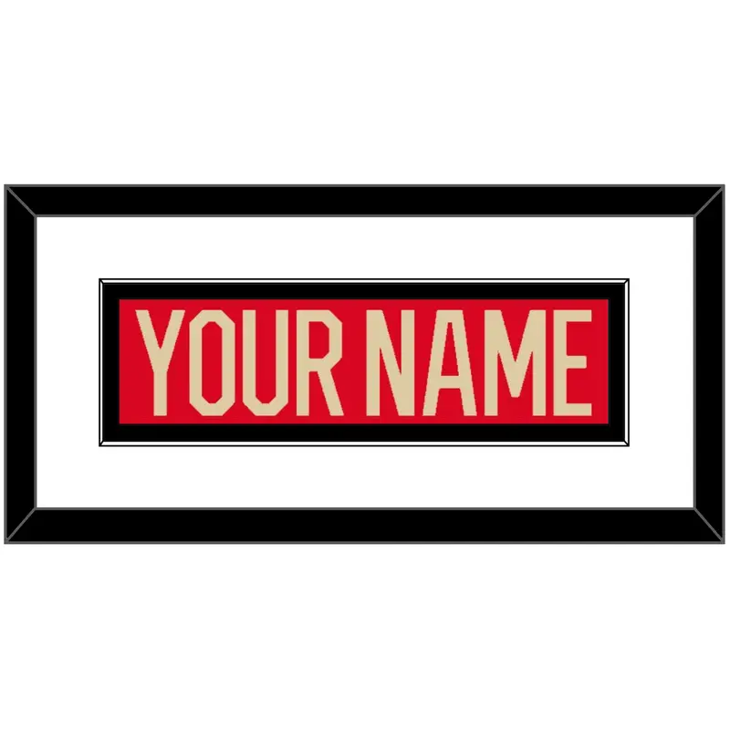 Canada Mens Hockey Nameplate - 2025 4 Nations Red - Single Mat 1