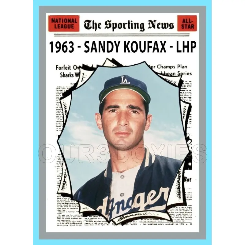 Sandy Koufax 1970 Topps AS Custom Card - 4565