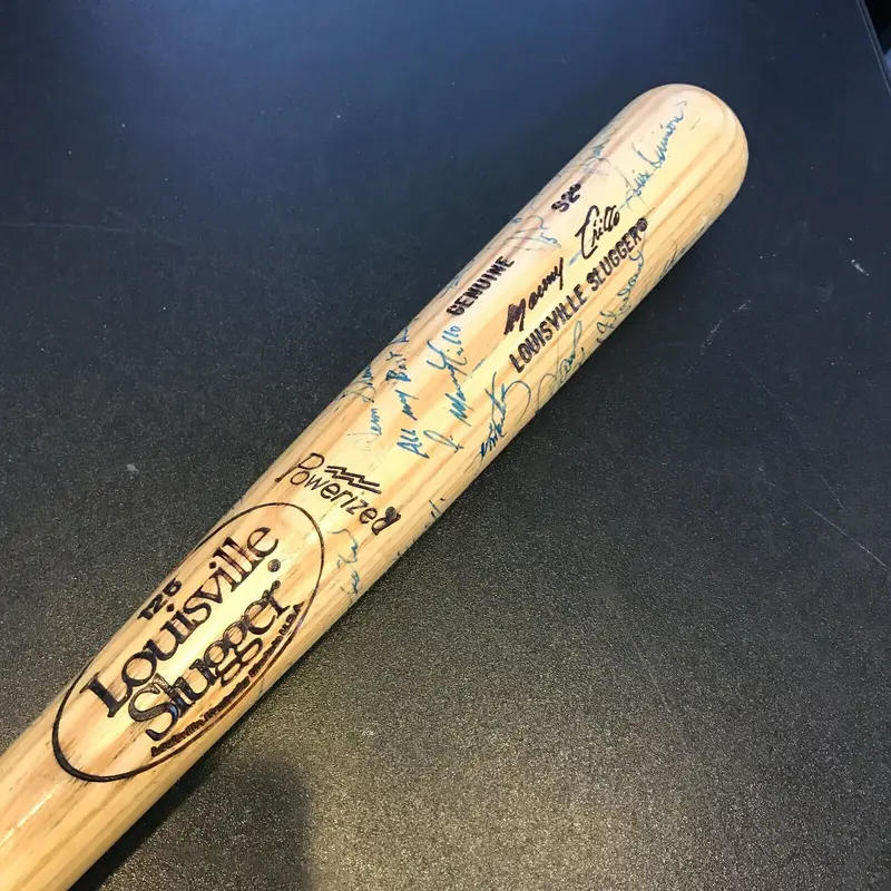 1987 Chicago Cubs Team Signed Autographed Manny Trillo Game Used Baseball Bat