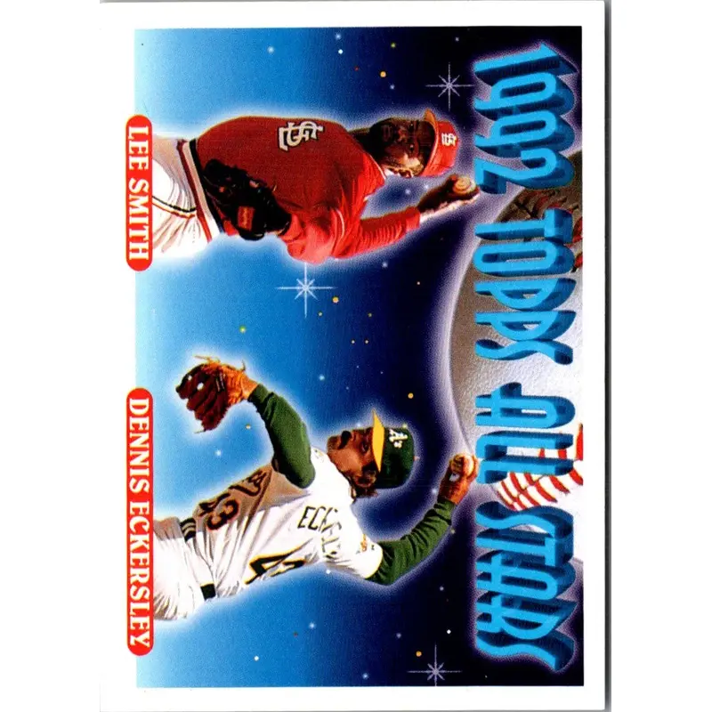 1993 Topps Lee Smith/Dennis Eckersley #411