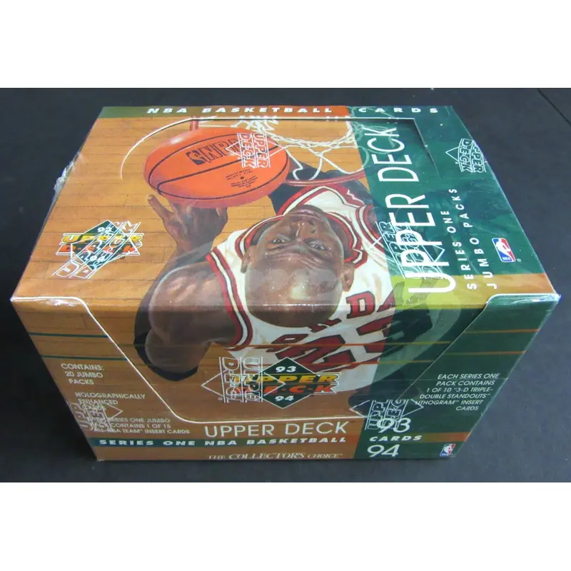 1993/94 Upper Deck Basketball Series 1 Jumbo Box (Green)