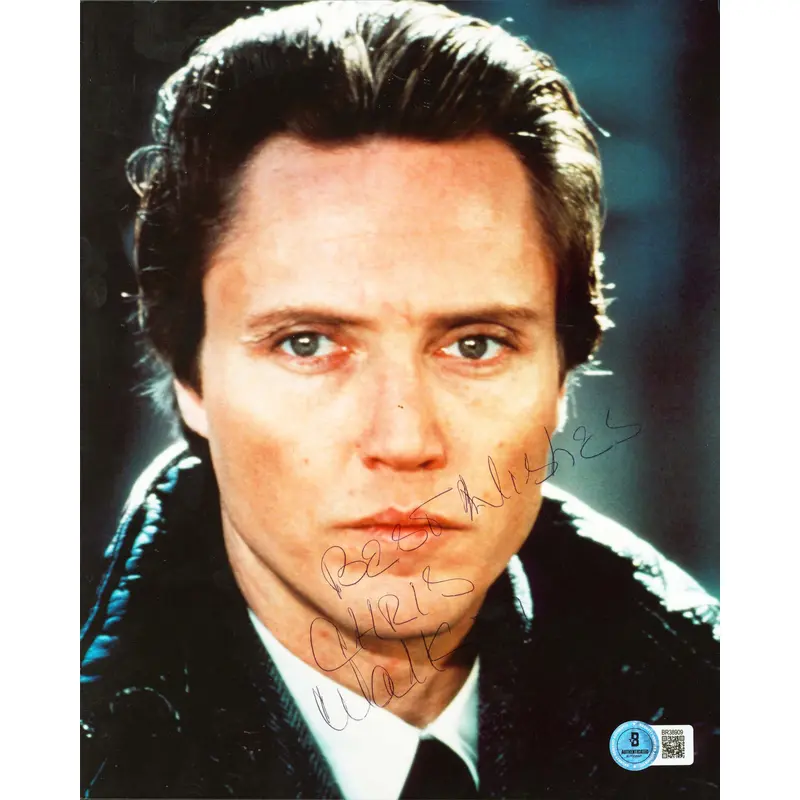 Christopher Walken Catch Me You Can "Best Wishes" Signed 8x10 Photo BAS #BR38909
