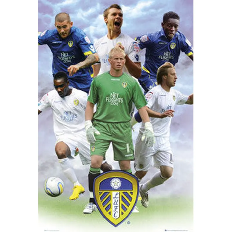Leeds United "Super Six" EPL Soccer Action Poster - GB Eye (UK)