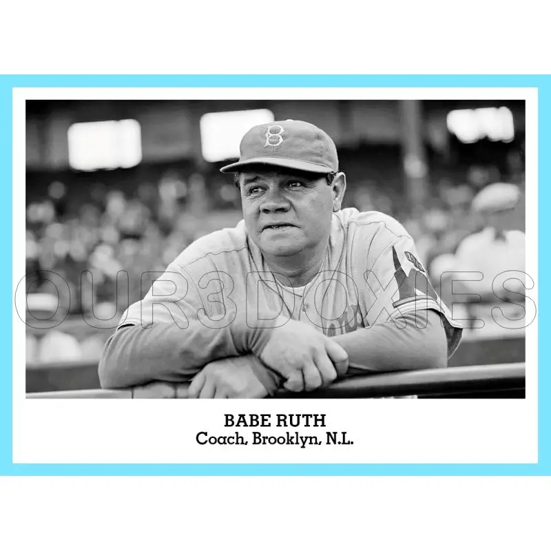 Babe Ruth 1947 Tip Top Bread Custom Card - 3847