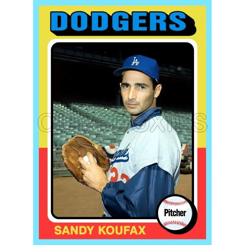 Sandy Koufax 1975 Topps Custom Card - 4838