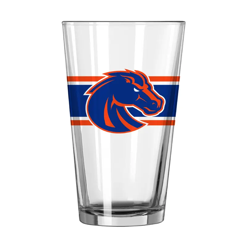 Boise State 16oz Stripe Pint Glass