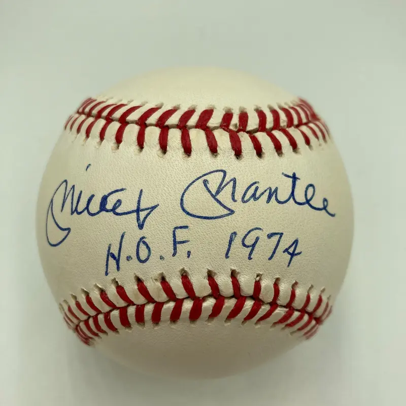 The Finest Mickey Mantle HOF 1974 Signed Baseball PSA DNA Graded 10 GEM MINT
