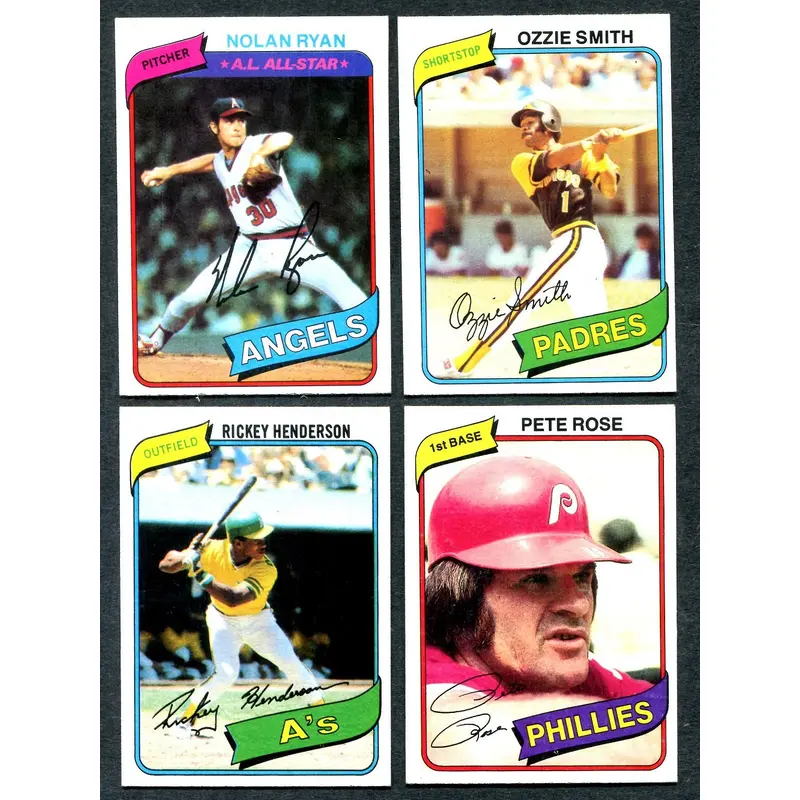 1980 Topps Baseball Complete Set (726) EX (24-548)