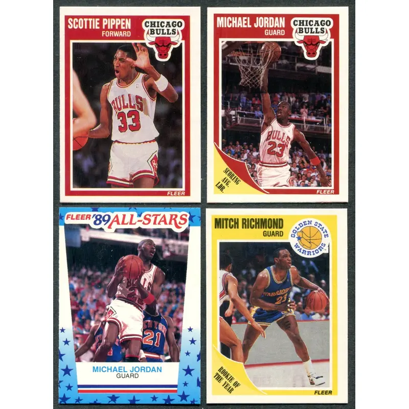 1989/90 Fleer Basketball Complete Set (w/ stickers) NM NM/MT (168/11) (23-277)