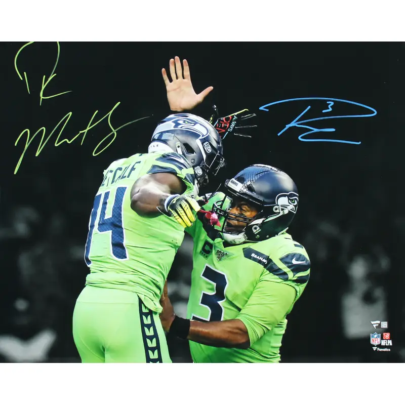 Seahawks D.K. Metcalf & Russell Wilson Authentic Signed 16x20 Photo Fanatics