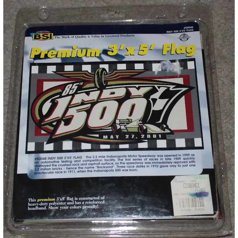 1991 Indianapolis 500 3' x 5' Flag, New in Package.