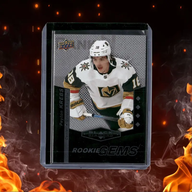 2020-21 Upper Deck Black Diamond Peyton Krebs Retro Quad Diamond CDD Rookie