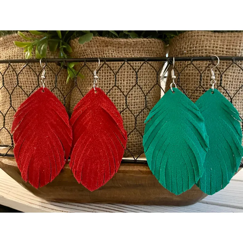 Christmas Suede Feathers
