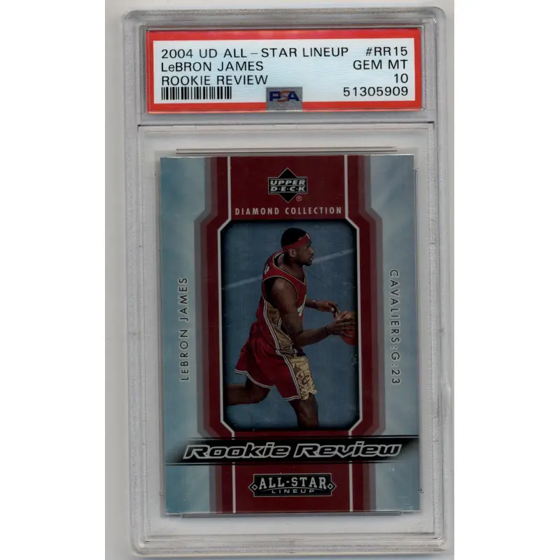 LeBron James 2004-05 UD All-Star Lineup Rookie Review PSA 10 Gem Mint