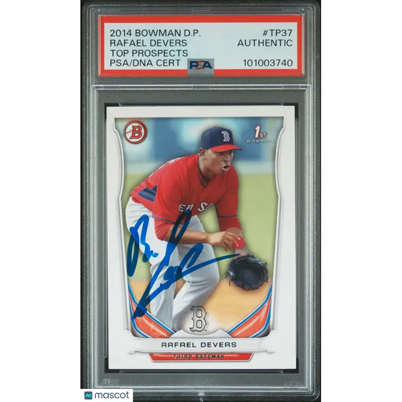 2014 Bowman Draft Picks Top Prospects #TP37 Rafael Devers PSA A Auto A