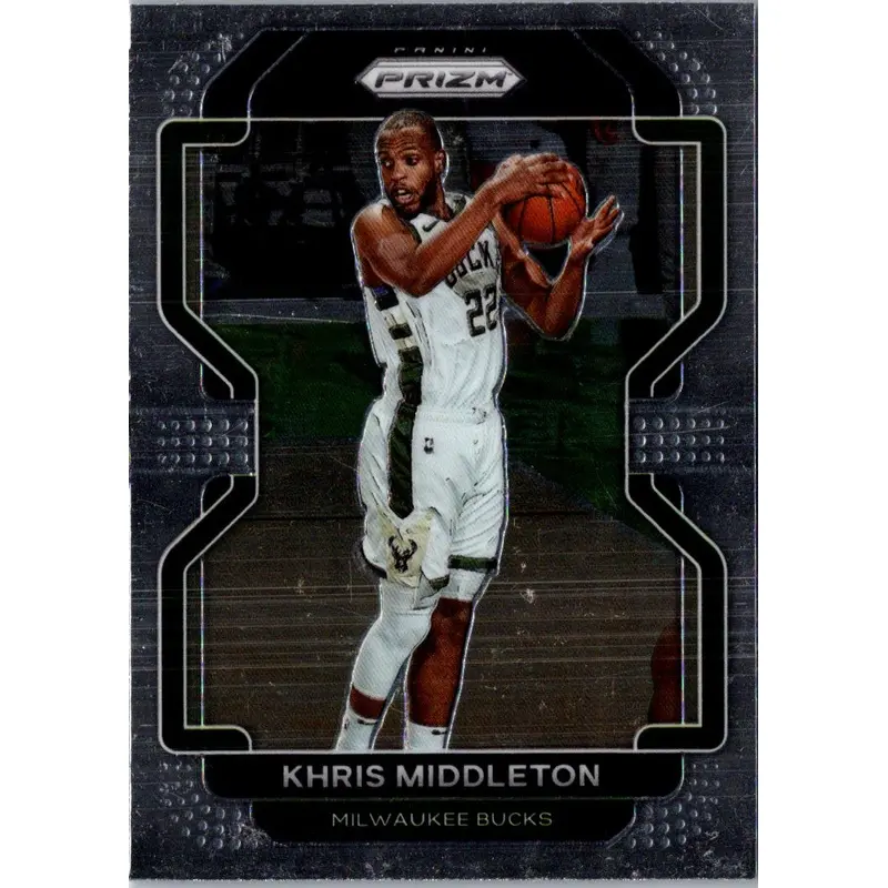 2021 Panini Prizm Blue Khris Middleton #128