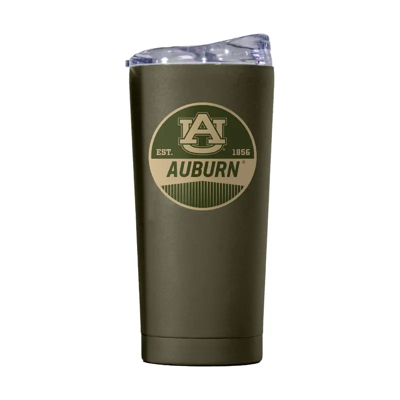 Auburn 20oz Badge Powder Coat Tumbler