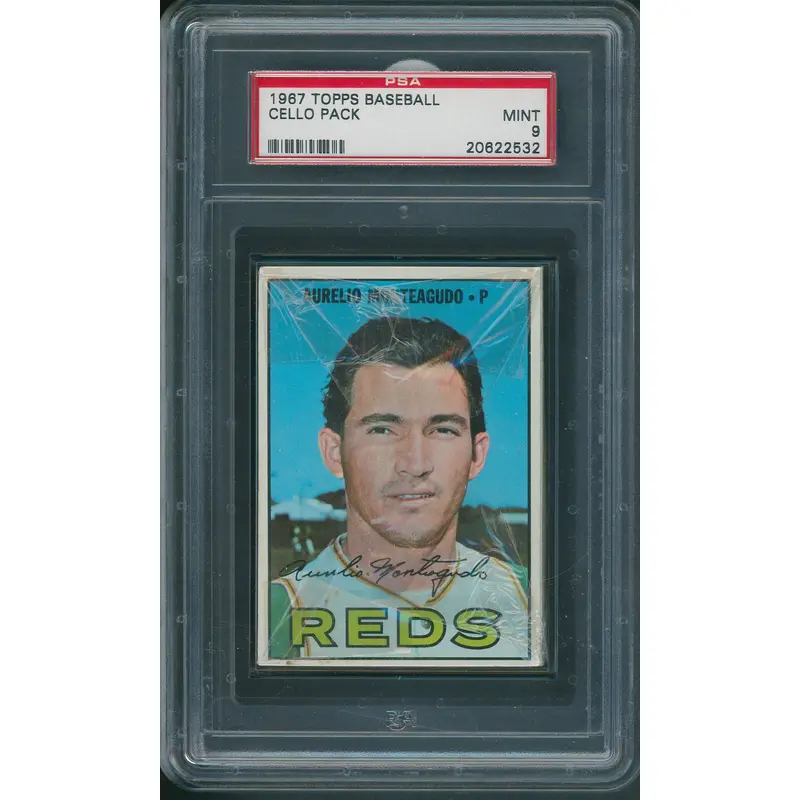 1967 Topps Baseball Unopened Cello Pack PSA 9