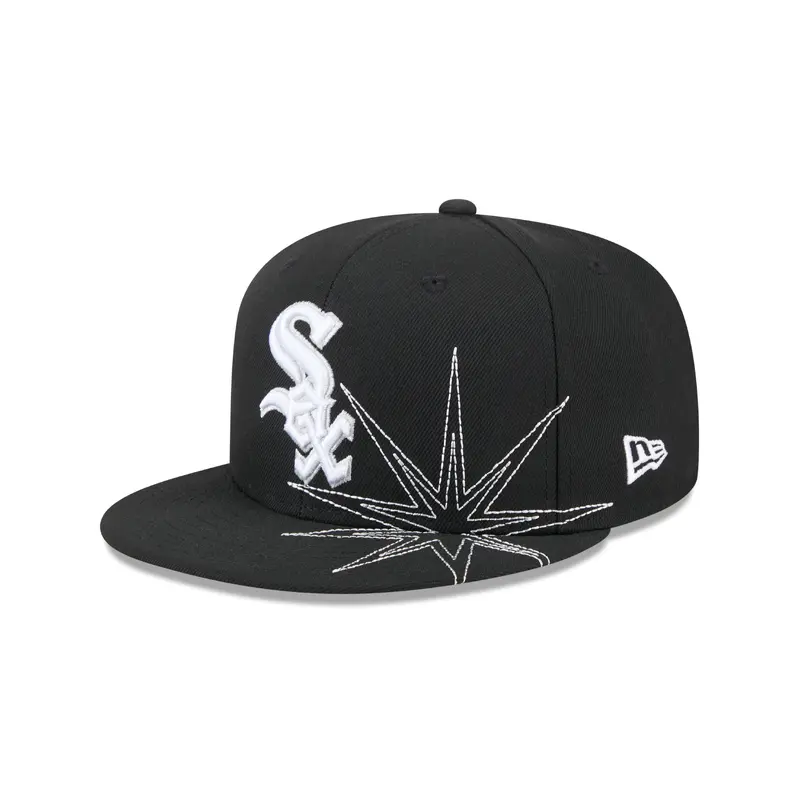 New Era - 59FIFTY Fitted Cap - SOLAR STARS - Chicago White Sox - Black