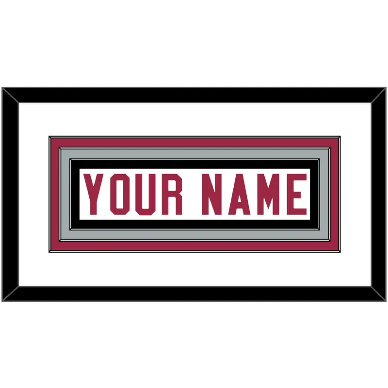 Arizona Nameplate - Road White - Triple Mat 1